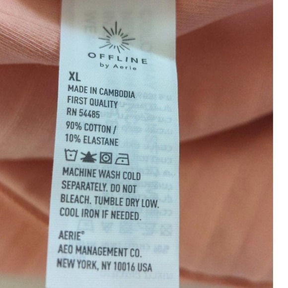 Offline by Aerie OG Groove Lettuce Hem Skirt Coral XL NWT - Picture 6 of 9